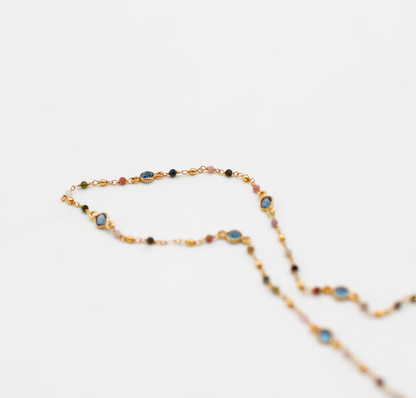 Semi-beaded Rylee necklace