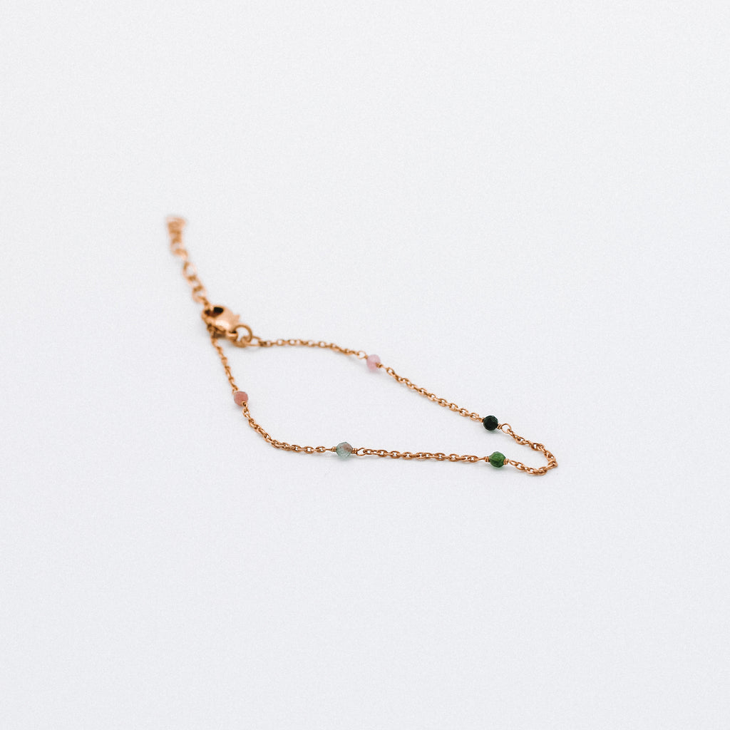 Dainty tourmaline bracelet